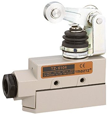 Woljay Heavy Duty Door Micro Limit Switch Roller Plunger SPDT TZ-6104 CE for Sliding Doors/Windows