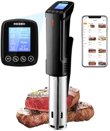 Sous Vide Cooker| Inkbird Wifi Sous Vide Mchine Sous vide Cooking Machine, 1000W Immersion Circulator with Recipes,Timer | Ultra-Quiet