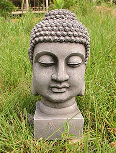 7even Buddha Kopf ca. 32cm - robust und wetterfest in original Steinoptik