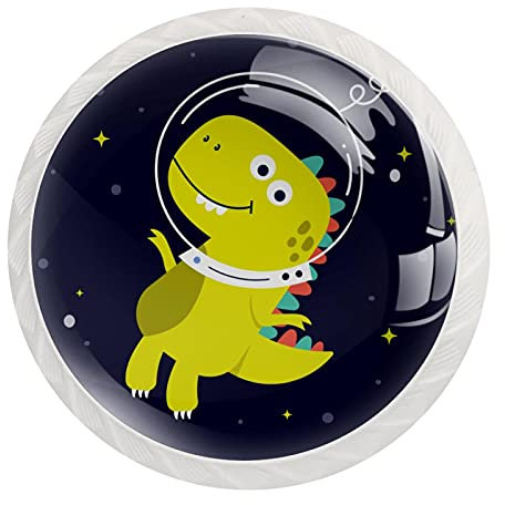 Lovely Dinosaur Pilot Rotondo Cristallo Cassettiera Manopole Cassettiera Set di 12 Pomelli per Armadio/Armadio/Armadio/Hardware con Viti, Home Office Nursery Decor