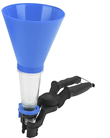 PLLO Oil Funnel, 3PCS Engine Oil Funnel Universal Fit for Cars Trucks, Car Oil Filling Funnel Accessory with Adjustable Fixed Holder, Engine Oil Funnel Kit Plastic Funnel Set(#2)