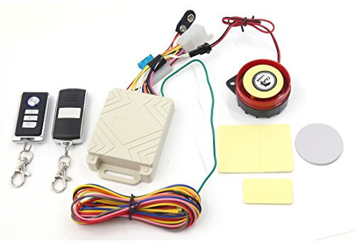 Ruilogod Moto impermeable Anti Robo Sistema de alarma de seguridad Inmovilizador