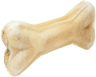 Dog Time Tiernahrung Kauknochen mit Pansen 5 Stück a 12 cm getrocknet I Gesunder Kausnack aus 100% Rind für Hunde I Hundeleckerli mit vielen wertvollen Vitaminen & ohne Zucker