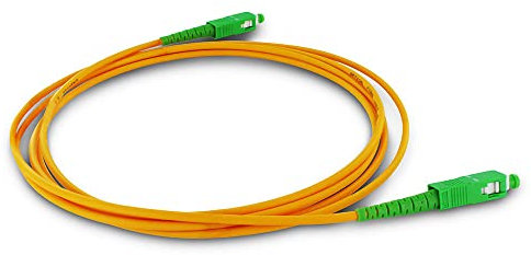 METRONIC 370232 Câble Fibre Optique (Jarretière Optiques) SC/APC Monomode 10 M Compatible Box Fibre Internet Orange Livebox, SFR et Bouygues Telecom Bbox - Orange