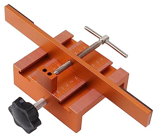 Cabinet Door Mounting Jig, CNC Aluminum Alloy Cabinet Door Hinge Jig with Support Arm and Clamp, High Accuracy Cabinet Hardware Jig Tool for Cabinets Support, Positioning, Leveling