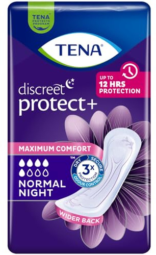 TENA Discreet Normal Night Inkontinenzeinlage | Packung (20 Stück)