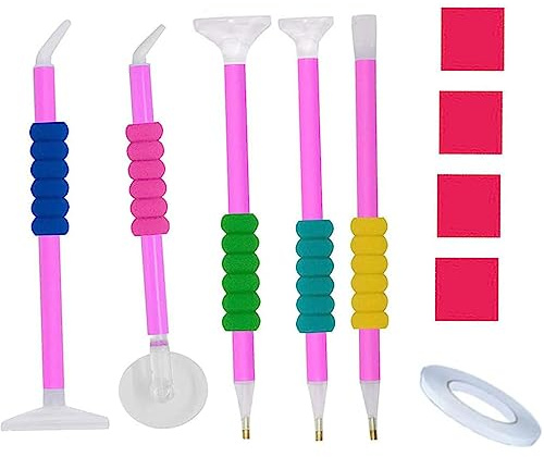 16Pcs Diamond Painting Tools Set - 5D Art Stitch Pen Kit With Point Drill for Crafts DIY Accessories