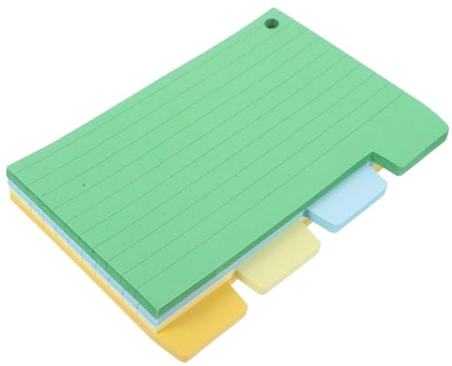 SEWACC 100blätter Karteikarten Notizblöcke aus Papier Tragbare Kleine Notizblöcke mit Memo-blöcke für Schüler und Planung