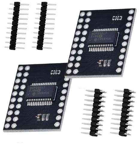 2 Stück MCP23017 I2C CJMCU-2317 serielle Schnittstelle 16 Bit I/O Expander Modul Port Expander mit I2C serielle Schnittstelle, Hochgeschwindigkeits-I2C-Schnittstelle kompatibel mit Arduinofür