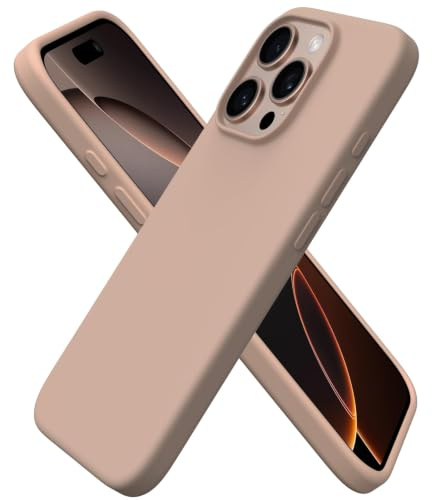 ORNARTO für iPhone 16 Pro Hülle aus Silikon 6,3 Zoll - Wüstensand | Premium Flüssigsilikon, dünne Handyhülle, weich und griffig, tolle Haptik, stoß- und kratzfest, große Farbauswahl