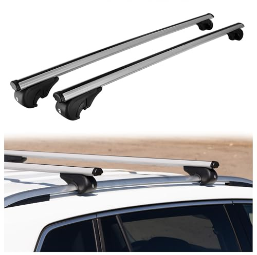 CHROMEMASTER Portapacchi da Tetto, Barre Tetto; Compatibile con Fiat Doblo 2010-2022; Per il Trasporto di Box da Tetto, Portabiciclette, Scala | Struttura Leggera e Resistente in Alluminio