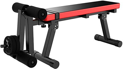 FHPEWXDG Hantelbank Fitnessstudio Hantelbank DrückenKlappbare Hantelbank -Funktion Sit-Up-Brett Zusammenklappbare Hantelbank Drücken Vogel Flachbank Dumbbe