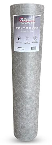 Perfect Cover® Polycover Strong (1x25m / 25m²) – Stabiles Malervlies & Abdeckfolie – Extra Starkes, Reißfestes Abdeckvlies Für Renovierungen, Baustelle, Malerarbeiten, Möbel- & Bodenschutz, Umzug