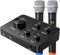 DigitConvert Wireless Mikrofon Für Karaoke Funkmikrofon Set Sistema di Microfoni Wireless UHF Microfono Wireless Senza Fili, per karaoke,feste,dj,chiesa,matrimoni,riunioni,lezioni,HDTV,Live