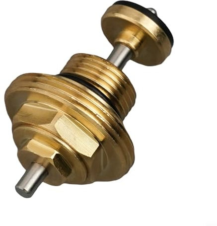 3/8 Brass Return Pin Valve Core M30x1.5 Thread for UFH Actuator Underfloor Heating Manifold System Compatible Replacement Part(1/2)
