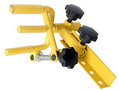 ZGFHLI Compound Bogenhalter Aus Metall, Mit Bogenhalterung Abnehmbar Bogenständer Bogenschießen Compoundbogen Kick Ständer Halter Rack Falten,Gelb