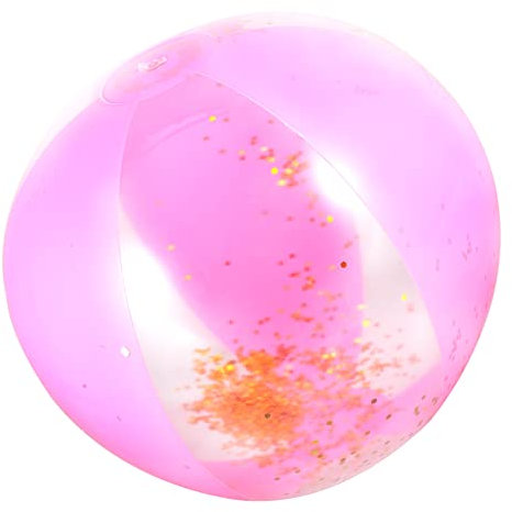 IMIKEYA 3 Stücke Glitzernder Wasserball Wasserball Glitzer-billardkugeln Wasserbälle Aufblasbares Poolspielzeug Dekorative Paillettenkugel Strandbälle Mit Pailletten Schwimmbadball Pvc