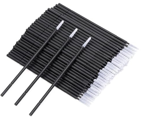 200 Pcs Mascara Wands, Micro Applicator Brushes, Disposable Mascaras Wand, Microfiber Mascaras Wand Brush, Wands Applicator Tool, Makeup Beauty Tool Kit, for Make Up Brush, Lipstick, Mascara