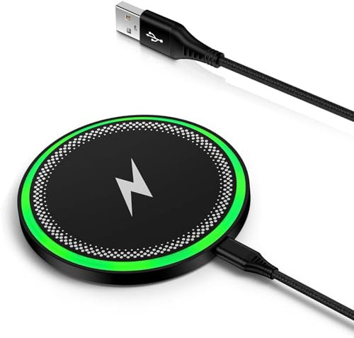 15W Samsung Wireless Charger Fast Charging Pad for Samsung Galaxy S25 Ultra/S24/S23/S22/S21/S20,Google Pixel 9/9Pro/8 Pro/7a/6/5XL, iphone Wireless Phone Charger for iPhone 17/16/15/14 /13