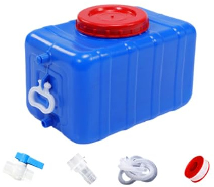 Baoblaze Horizontal Water Tank Water Reservoir Leakproof Drink Container Storage Barrel for Travel Backpacking Hiking Survival Outdoor, 25L
