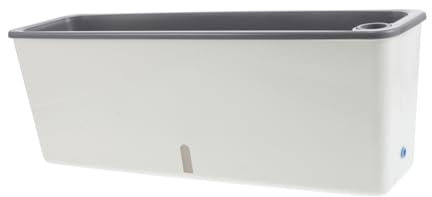 Abaodam Jardinière Rectangulaire pour Plantes Aromatiques Et Légumes Pot De Fleurs Décoratif pour Balcon Et Rebord De Fenêtre avec Système Arrosage Intégré