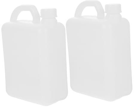 BUGUUYO 2piezas Jarras De Plástico Transparente con Tapón De para Almacenar Bebidas Agua Leche y Jarras Rellenables para Uso Diario