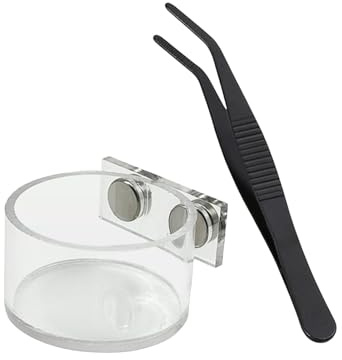 Frfik Bol De Nourriture pour Araignée Sauteuse,Accessoire Nourriture & Décoration Habitat,avec Pince de Nourrissage et Accessoires | pour Mante, Crabe Ermite, Lézard, Serpent Et Autres