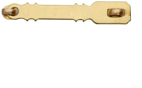 Minflora Türriegel aus Messing, Antik-Stil, für Schränke und Holztüren, 15 cm lang, mit 13 cm Befestigungslochabstand, Vintage-Schnallen-Design, Bronze/Messing-Finish (Messing)