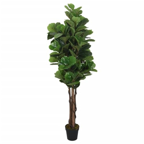 Solivagant Higuera de Hojas de violín Artificial 180 Hojas Verde 150 cm,Verde,6.3kg