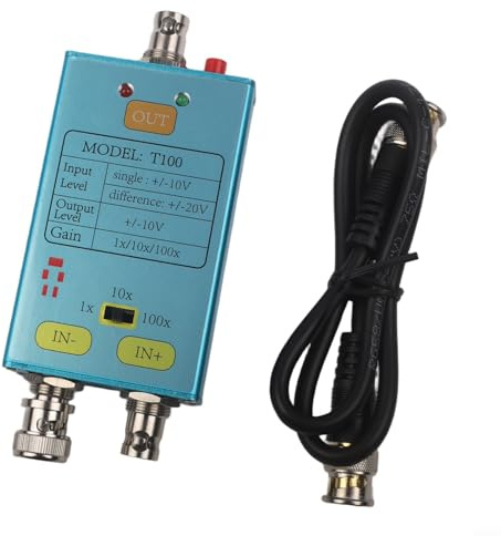 Sonda per oscilloscopio T100 con ingresso differenziale e singolo supporto attenuazione 1X 100X e larghezza di banda 10 MHz