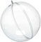 Rayher Sfera -Plastica, Apribile 16Cm Ø, Cristallo, con Foro 15 Mm P.Catena LED, 3946237