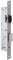 METALUX Série 8 - Serrure à encastrer 1 point pêne dormant et rouleau sans Gâche Têtière Inox coffre 36mm x 180mm Pêne dormant pour porte PVC ou porte metallique