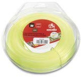 AUSONIA - Filo per decespugliatore Quadro Quadrato a Sezione Quadrata Giallo 3,3 mm x 40 m