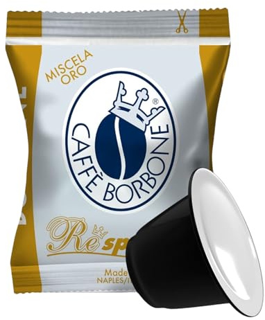 Caffè Borbone Respresso, Mélange Or - 100 Capsules - Compatibles avec les machines Nespresso®* à usage domestique (1 paquet de 100)