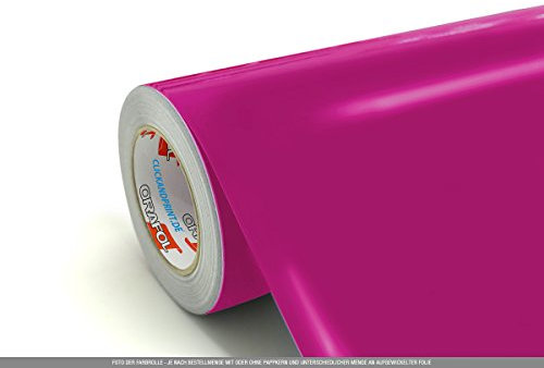 CLICKANDPRINT 3m Klebefolie, 63cm breit, Pink PR » Scooteraufkleber/Rolleraufkleber