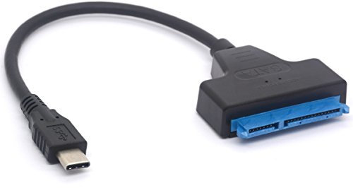 USB C To SATA Adapter – Type C to SATA III Hard Drive Cable for 2.5” SATA 3 HDD SSD 7+15 Pin Thunderbolt 3 Converter