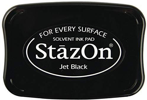 CREATIV DISCOUNT® NEU Stempelkissen StazOn, schwarz - Hinweis: Dieser Artikel Wird Ihnen direkt vom Hersteller in einem separaten Paket zugeschickt