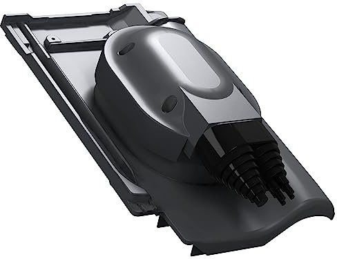 Wasserdichter PV Solardurchgang für Tondach - Samba 11 – RAL 7021 Anthrazit | Dachziegel, Solar Dachdurchführung, Photovoltaik-Dachdurchgang, EPDM-Dichtung