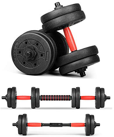 Multifunktion Kurzhanteln Hantel Fitnessgeräte Training Arm Muscle Fitness Gewichtsverstellbare Hanteln, Schwarz,10kg