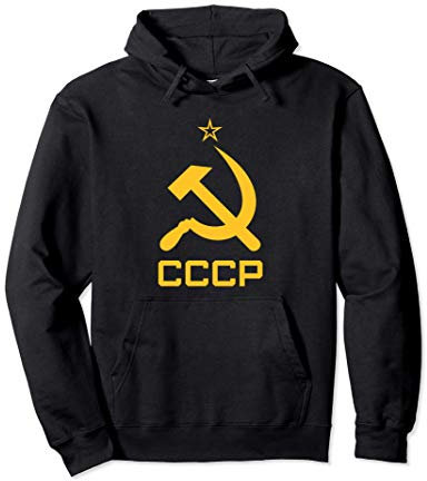 CCCP Unione Sovietica Falce e Martello URSS Felpa con Cappuccio