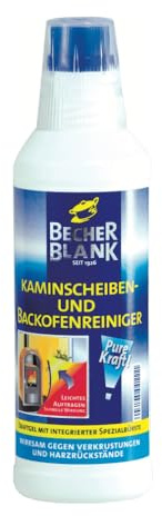 Dr. Becher 1929000 BecherBlank Kaminscheiben und Backofenreiniger, Kraftgel 0.5L Flasche