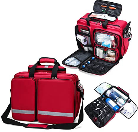 Erste-Hilfe-Rucksack, tragbare Erste-Hilfe-Notfallrucksäcke, rotes Rettungsset mit großer Kapazität für den Außenbereich, wasserdicht (A)