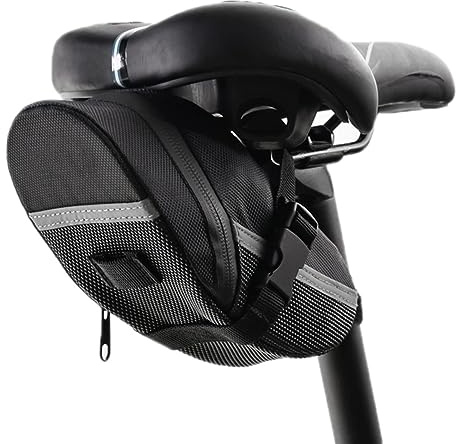 König Design 2X Satteltasche Fahrradtasche Fahrrad Tasche schwarz für Rennrad MTB wasserdicht