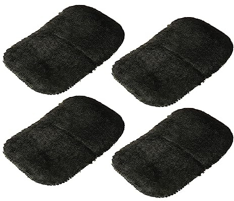 M METERXITY 4 Pack Schuhe Polieren Handschuhe - Reinigen und Polieren Leder Produkte Reinigen Glanz Stoff Anwenden Leder Taschen Schuhe Sofas (7.68 x 4.72 Schwarz)
