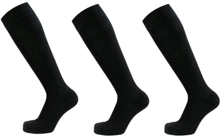 PFIFF Lot de 3 chaussettes d'équitation de différentes couleurs, chaussettes d'équitation avec semelle renforcée, tailles 34-42