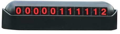 Placa de número de teléfono de estacionamiento, tarjeta de estacionamiento temporal - Placa de matrícula de aparcamiento con estilo Tarjeta de aparcamiento | Placa de estacionamiento temporal compacta