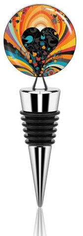 Gebeizte Fantasy-Glas-Weinstopfen, Zinklegierung, dekorative Weinflaschenverschluss, wiederverwendbar, auslaufsicher, Weinkorken, Weingeschenke für Bar, Urlaub, Party, Hochzeit