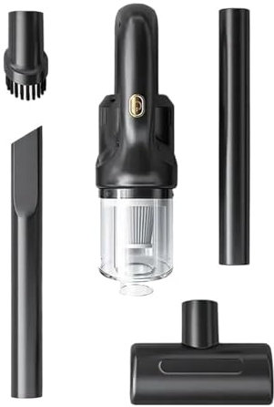 CQJJXKYC Portátil Aspiradores Aspiradora de Mano inalámbrica, aspiradora de Mano inalámbrica Recargable, aspiradora automática para el hogar, el Coche y Las Mascotas Aspirador Mano(Black)