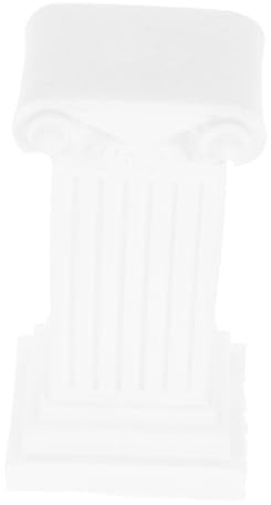 ULTECHNOVO Architectural Roman Pillar Decoration Plaster Roman Pillar Statue Candelabra Unique Holder for Taper Candles Home Garden Decor