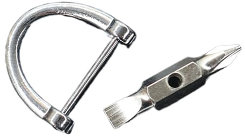 Petit tournevis cruciforme,tournevis cruciforme court - Tournevis de poche en métal à tête plate | Outils réparation portables, fente pour ouvrir les paquets, vis ser